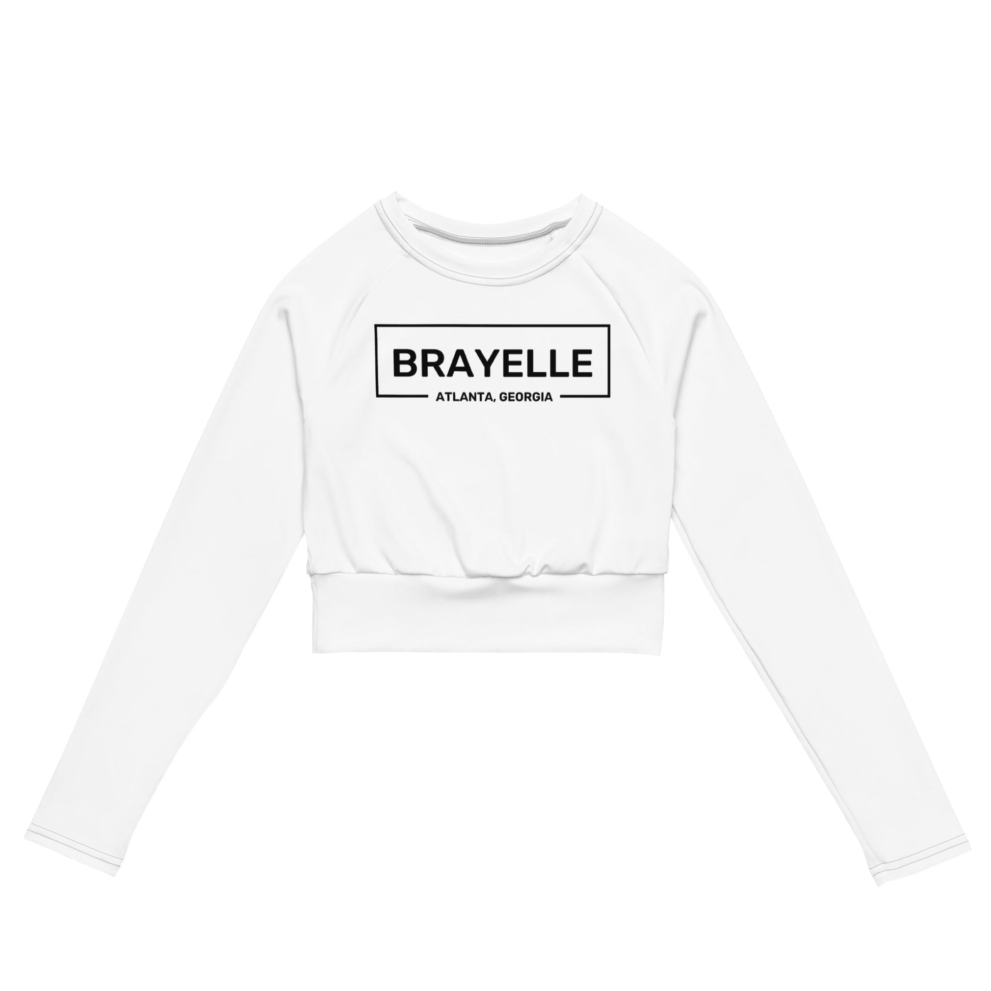 Recycled long-sleeve crop top - Brayelle